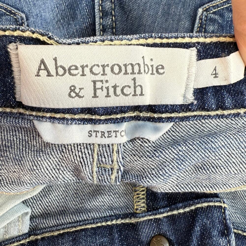 Abercrombie & Fitch Shorts Women's Size 4 Khaki Pocket Flaps Blue Stretch Bundle - Picture 12 of 16